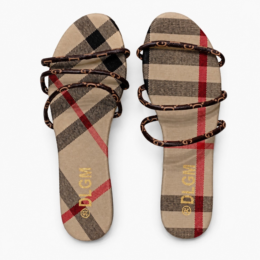 Sandalia TOGAR 02 – Cuadros Beige
