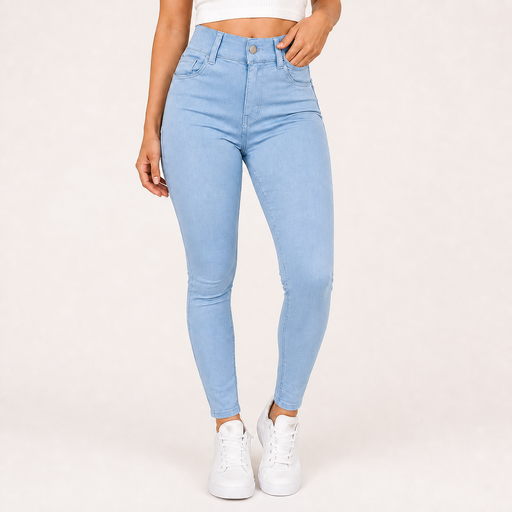 Pantalon Vaquero Mezclilla Elastizada